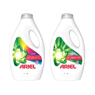 Ariel гель для стирки горный родник 1,156 л + Ariel колор 1,156 л