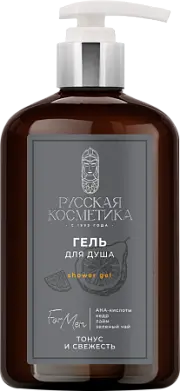 Русская Косметика гель для душа тонус и свежесть 400 мл для мужчин