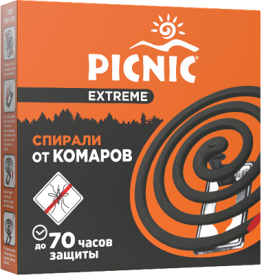 Picnic Extreme средство инсектицидное антикомариная спираль 10 шт 