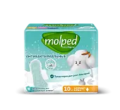 Hayat Molped прокладки женские антибактериальные c крылышками нормал 10 шт