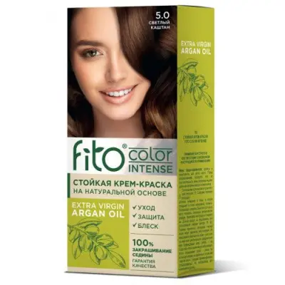 Fito color краска для волос тон 5.0 светлый каштан 