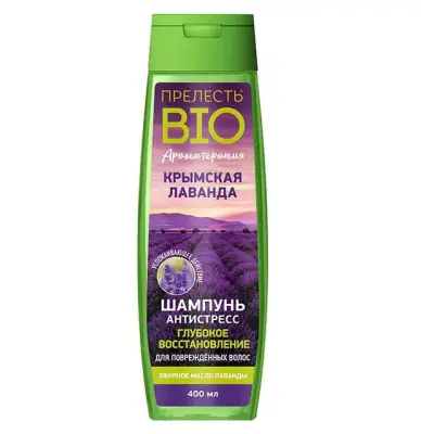 Прелесть био шампунь антистресс крымская лаванда 400 мл 