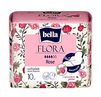 BELLA Прокладки, 10 шт.уп. (с ароматом розы)
