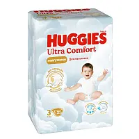 Huggies ultra comfort 3 5-9 кг подгузники 21 шт для мальчиков