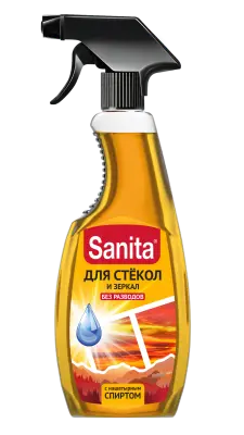 Sanita чистящее средство для стёкол с нашатырным спиртом 500 мл 