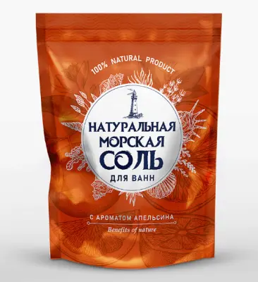 Морская соль для ванн апельсин 1100 г 