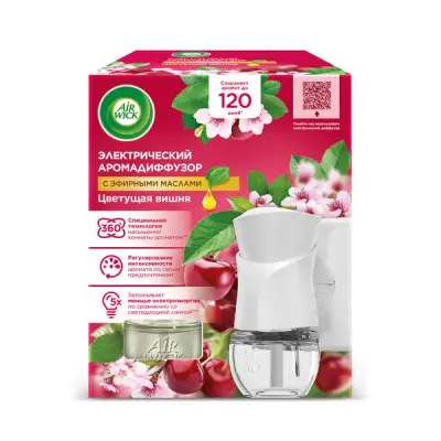 диффузор аромамасел со сменным флаконом вишневый сад 19 мл 