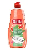 Sanita гель для мытья посуды грейпфрут и мята 450 мл