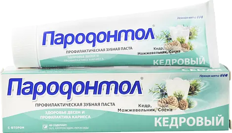 Пародонтол зубная паста кедровый 124 г