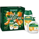 Palmolive подарочный набор натурэль мандарин и витамин с гель крем для душа 250 мл + крем мыло для рук 300 мл