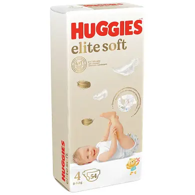 Huggies Soft подгузники 8-14 кг 4 размер 54 шт