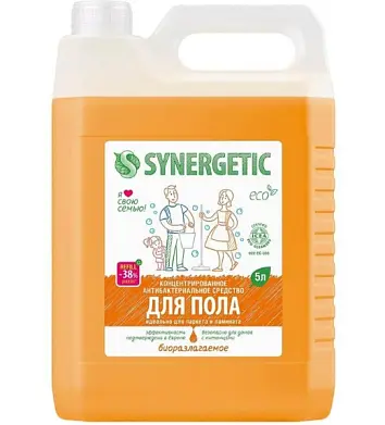 SYNERGETIC средство универсальное моющее для пола стен поверхностей 5 л