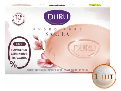 Duru pure туалетное мыло сакура 106г 