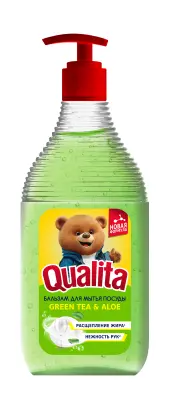 Qualita средство для мытья посуды green флакон 500 мл 