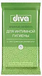 DIVA № 20 влажные салфетки для интимной гигиены c экстрактом ромашки