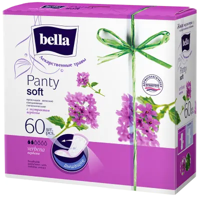 BELLA Прокладки ежедневные с экстрактом вербены 60шт 
