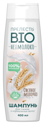 Прелесть био шампунь овсяное молочко для всех типов волос 400 мл 