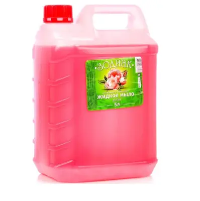 Зодиак жидкое мыло прозрачное роза 5 л 