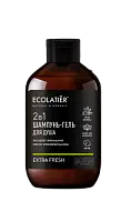 Ecolatier Мужской шампунь и гель для душа 2 в 1 Fresh, 400 мл