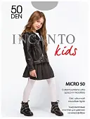 Incanto колготки детские micro 50 80/8 grigio melange 128 134  колготки тонкие 8 50 детские