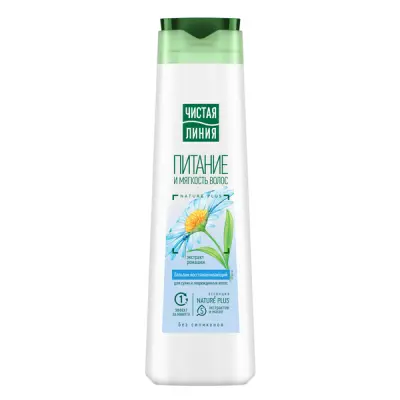 Чистая Линия бальзам ополаскиватель питание и мягкость для сухих волос с экстрактом ромашки 380 мл 