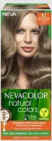 Nevacolor Natural Colors стойкая крем краска для волос 8.1 пепельный светлый блондин