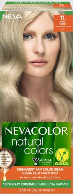 Nevacolor Natural Colors стойкая крем краска для волос 11. IVORY слоновая кость 
