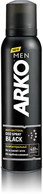 Arko men део спрей антибактериальный black 150 мл
