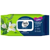 Emily style premium салфетки влажные by fresh idea зелёный чай с жасмином 100 шт