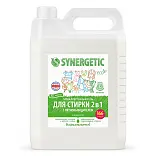 Synergetic биоразлагаемый концентрированный гель для стирки 2 в 1 c пятновыводителем 5 л 166 стирок