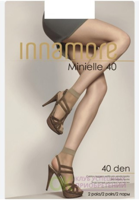 INNAMORE носки minielle 40  lycra упак по 2 пары miele 