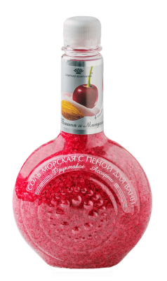 Фруктовое Ассорти соль для ванн вишня и миндаль в сливках банка 550 г 