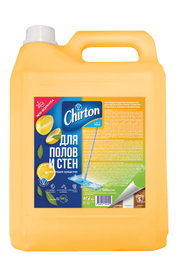 Чиртон чистящее средство жидкость для мытья пола лимон и лемонграсс 5000 мл 