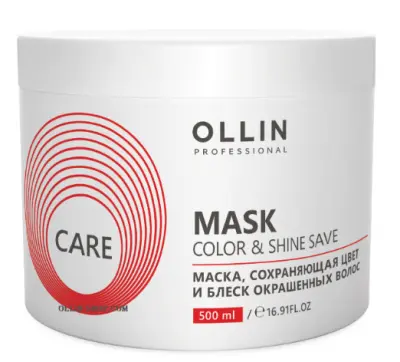 OLLIN CARE маска сохраняющая цвет и блеск окрашенных волос 500мл 