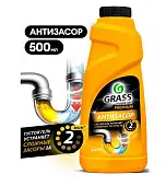 Grass средство щелочное для прочистки канализационных труб digger gel premium флакон 500 мл