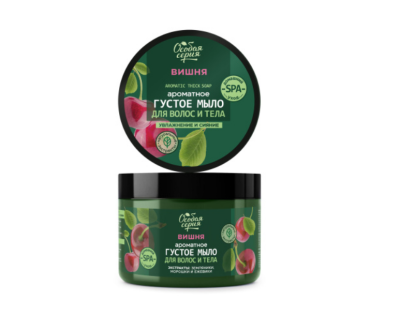 Особая серия ароматное густое мыло для волос и тела вишня увлажнение и сияние 500 мл 