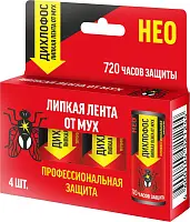Дихлофос нео липкая лента для мух комплект 4 шт