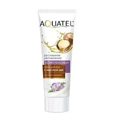AQUATEL крем для рук с маслом ши комплексный туба 75 мл