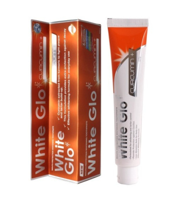 White Glo зубная паста отбеливающая с куркумином 100гр 