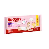 Huggies ultra comfort 3 6-11 кг трусики подгузники 3 шт для девочек