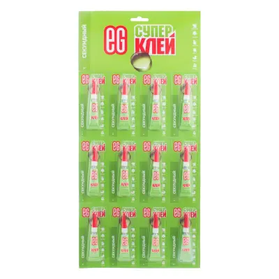 Еврогарант супер клей гель секундный 3 г отрывной бланк 12 штук 