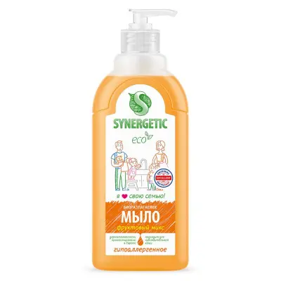 Synergetic жидкое мыло фруктовый микс 0,5 л 