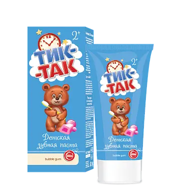 Тик-Так зубная паста детская 2+ 62 г