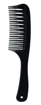 Lei гребень пластиковый 041 с ручкой цвет черный 