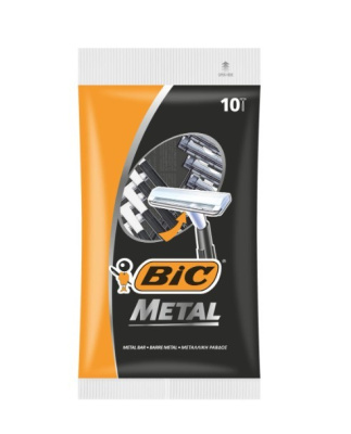 BIC Станки одноразовые Метал (10шт) с одним лезвием 