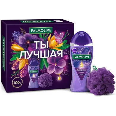 Palmolive подарочный набор твое расслабление гель для душа 250 мл + мочалка