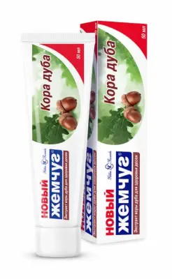 Новый Жемчуг зубная паста кора дуба 50мл 