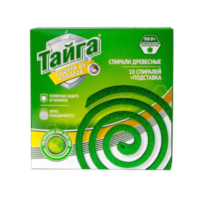 Тайга спирали от комаров древесные 