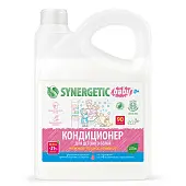 Synergetic кондиционер ополаскиватель для детского белья нежное прикосновение 2,75 л 90 стирок