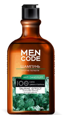 Men Code шампунь anti dandruff против перхоти флакон флиптоп 300 мл 